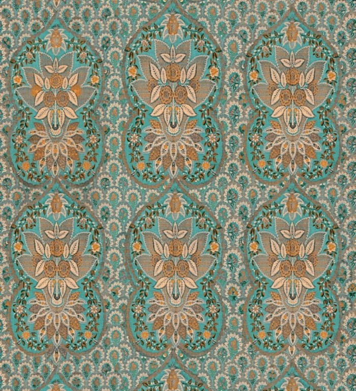 Papel pintado volutas florales estilo ornamental - Vaza 128169