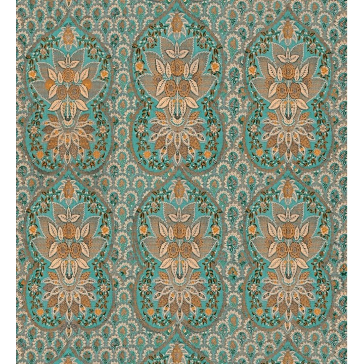 Papel pintado volutas florales estilo ornamental - Vaza 128169