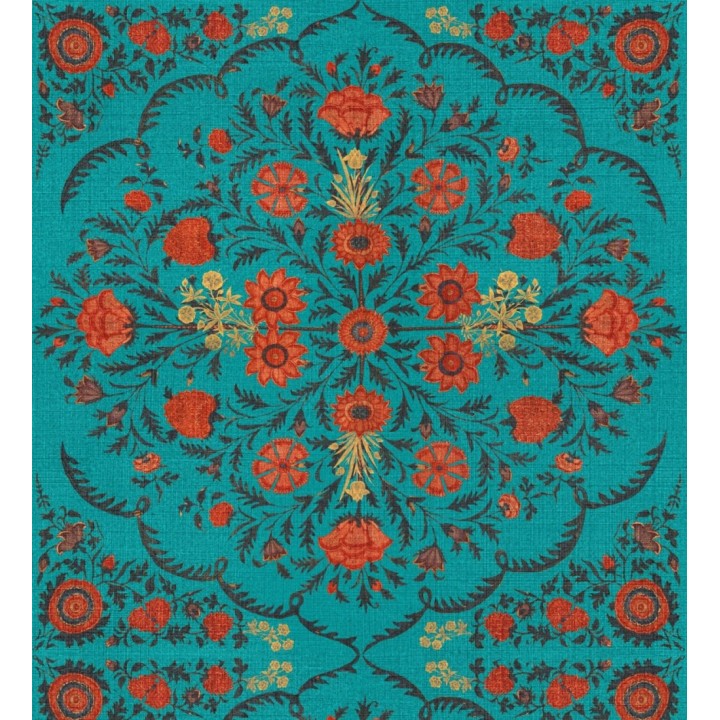 Papel pintado floral ornamental estilo oriental - Dafne Room 128172