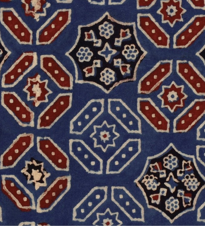 Papel pintado tapiz ornamental fondo azul - Saumur Palace 128175