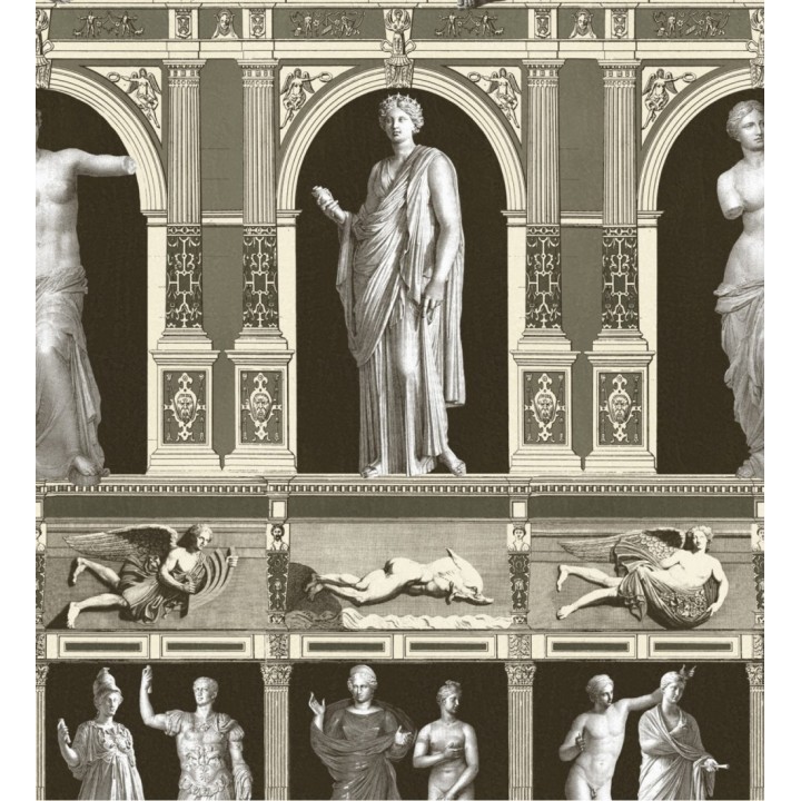 Papel pintado fachada templo romano con esculturas en arcos - Montpellier Street 128184