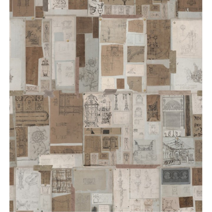 Papel pintado notas antiguas estilo vintage - Future Plans 128185