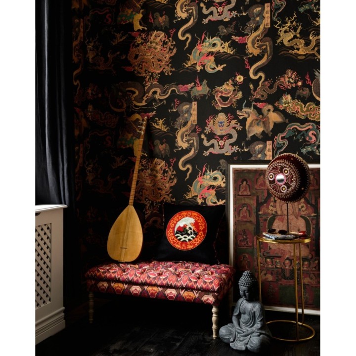 Papel pintado animales mitológicos estilo oriental - Naga End 128186