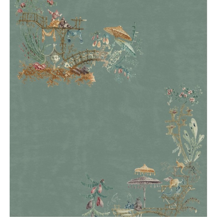 Papel pintado escena bucólica japonesa - Keyko Lunch 128190