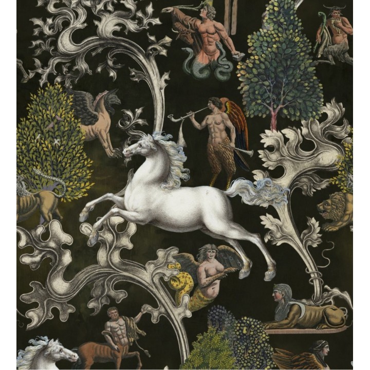 Papel pintado caballo mitológico estilo clásico - Pegasus Garden 128198