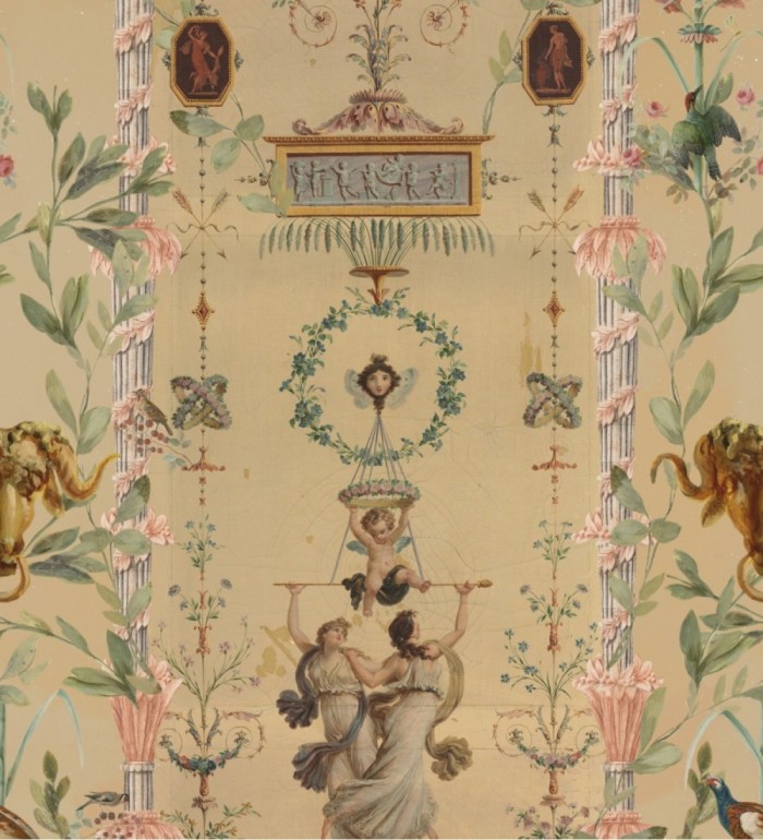 Papel pintado columnas y figuras clásicas - Youth Secret 128204