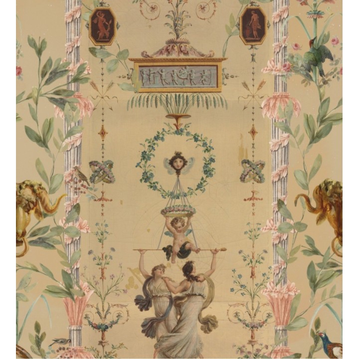 Papel pintado columnas y figuras clásicas - Youth Secret 128204