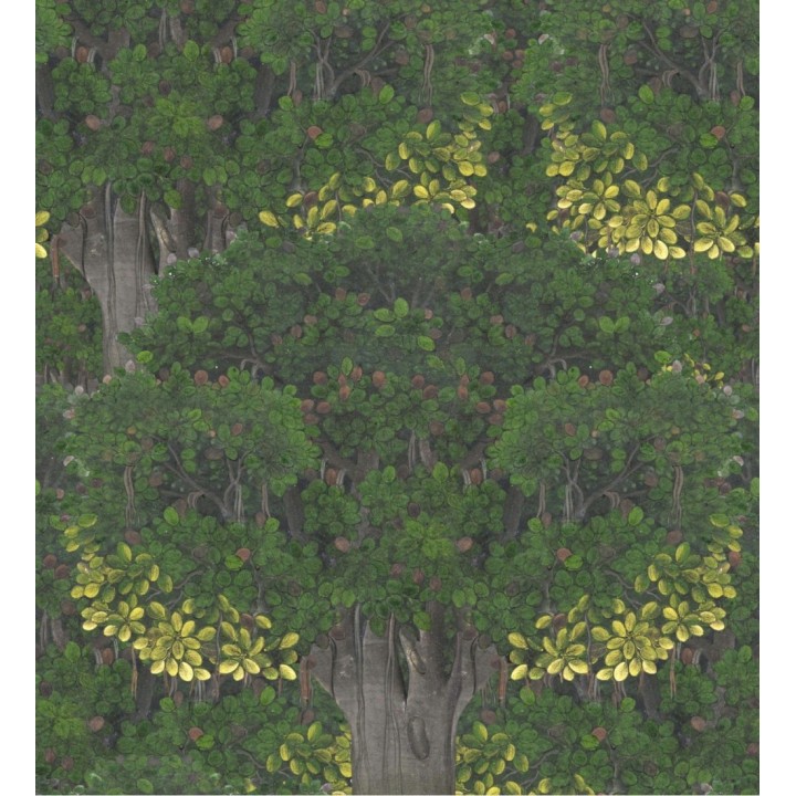 Papel pintado bosque cerrado dibujado con acuarelas - Great Forest 128210