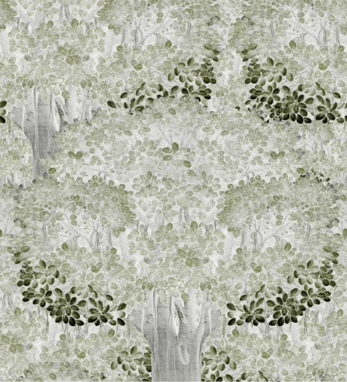 Papel pintado bosque cerrado dibujado con acuarelas - Great Forest 128211