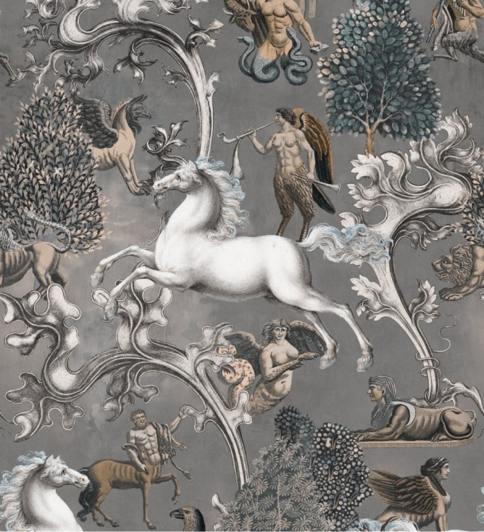 Papel pintado caballo mitológico estilo clásico - Pegasus Garden 128226