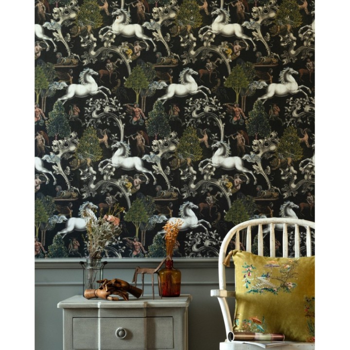 Papel pintado caballo mitológico estilo clásico - Pegasus Garden 128226