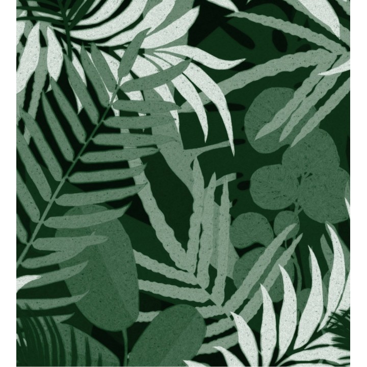 Papel pintado hojas verdes de la jungla tropical - Kai Palms 128235