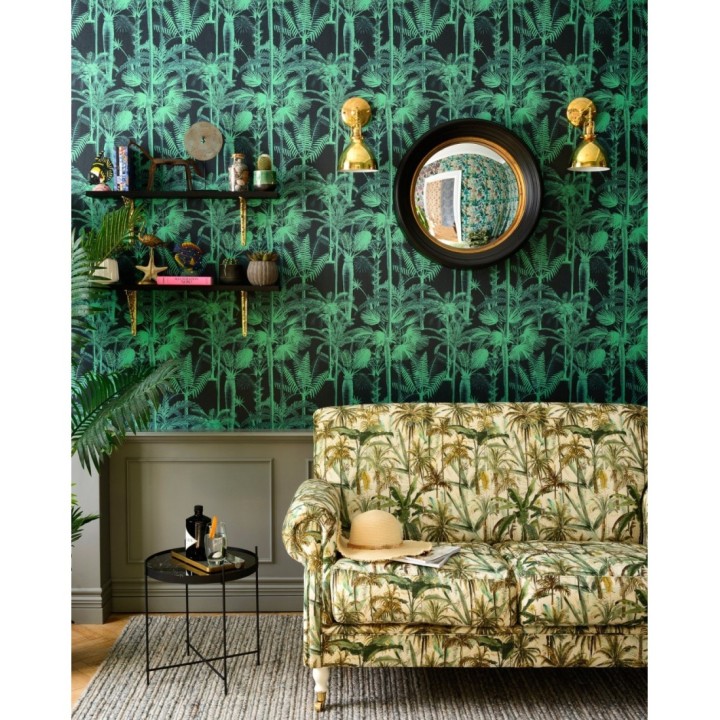 Papel pintado hojas de palmera en selva tropical - Palm Pride 128239