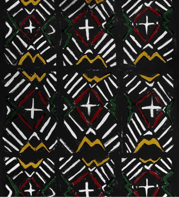 Papel pintado dibujos geométricos estilo étnico - Shaira Hall 128241