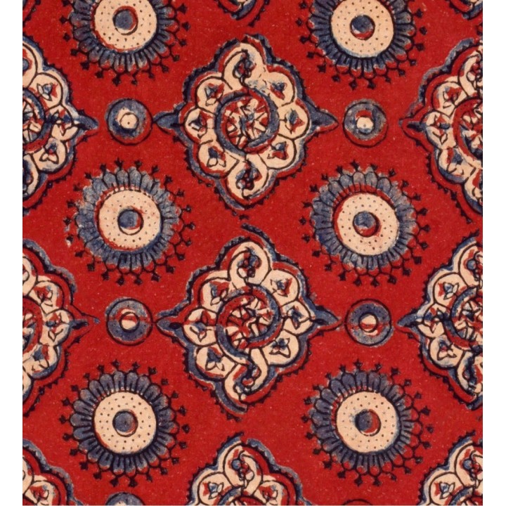 Papel pintado figuras geométricas ornamentales fondo rojo - Poenari Castle 128245