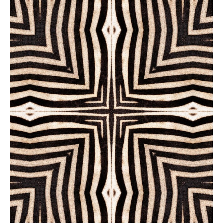 Papel pintado estampado de cebra estilo étnico - Aisha Mood 128248