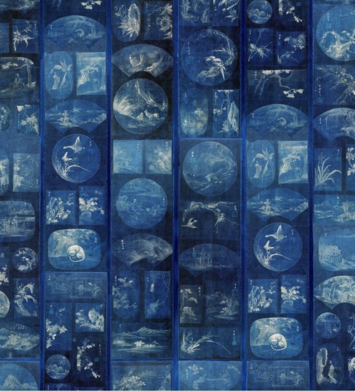 Papel pintado ventanas del acuario tonos azules - Revealed Nature 128249