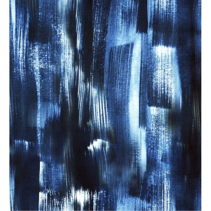 Papel pintado líneas abstractas con acuarela tonos azules - Zapada 128252