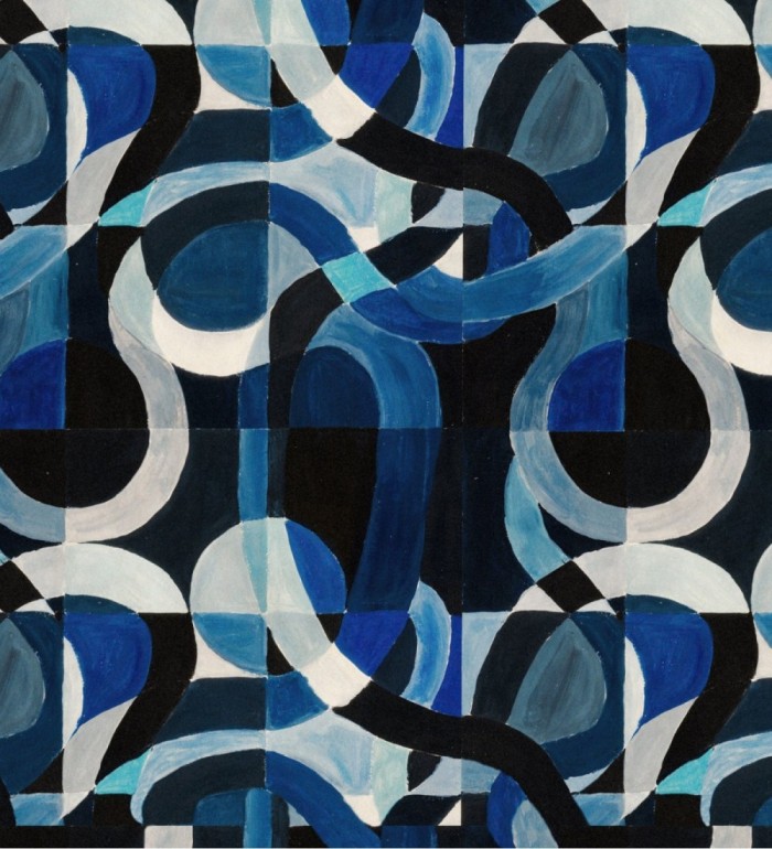 Papel pintado pintura de ondas abstractas - Snake Nest 128254