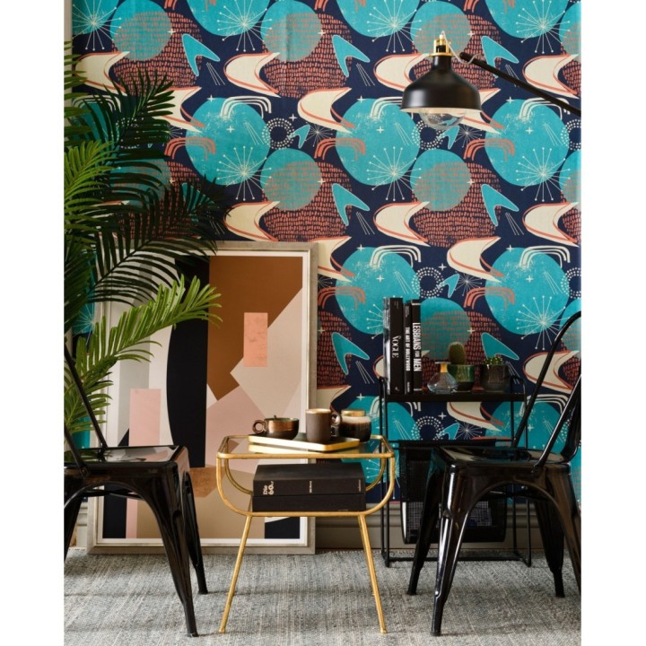 Papel pintado universo abstracto tonos azules - Lost In Rutine 128275