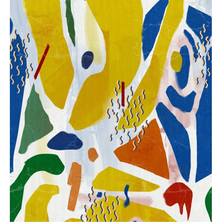 Papel pintado dibujo abstracto tonos llamativos estilo pop - Abstract Pop 128277