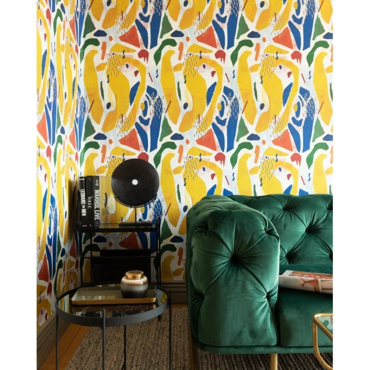 Papel pintado dibujo abstracto tonos llamativos estilo pop - Abstract Pop 128277