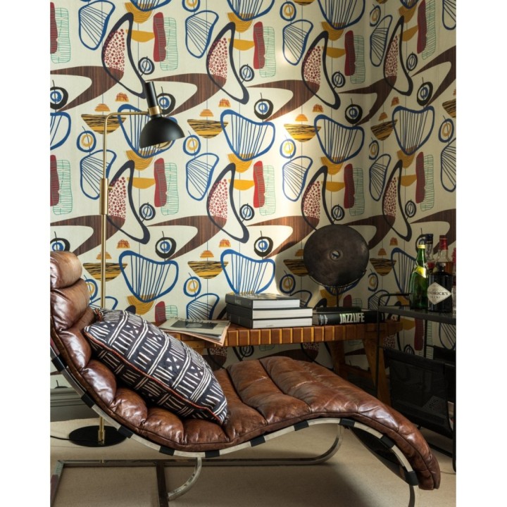 Papel pintado dibujo geométrico estilo artístico - Miro Dream 128281