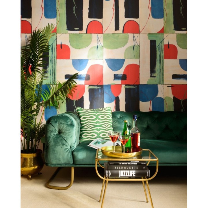 Papel pintado manzanas pintadas con acuarela - Mondrian Apples 128282