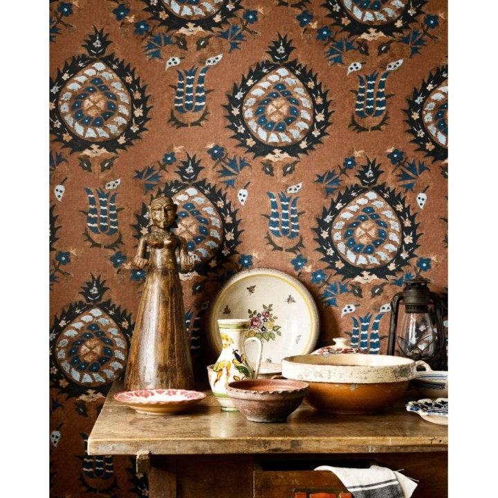 Papel pintado volutas en forma de almendra - Almond Palace 128285