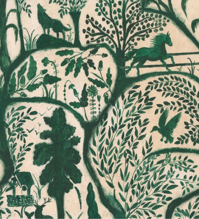 Papel pintado escenas del campo verde - Eryx 128286