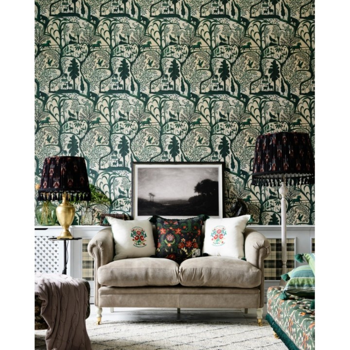 Papel pintado escenas del campo verde - Eryx 128286