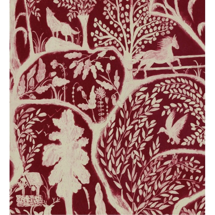 Papel pintado escenas del campo granate - Eryx 128287