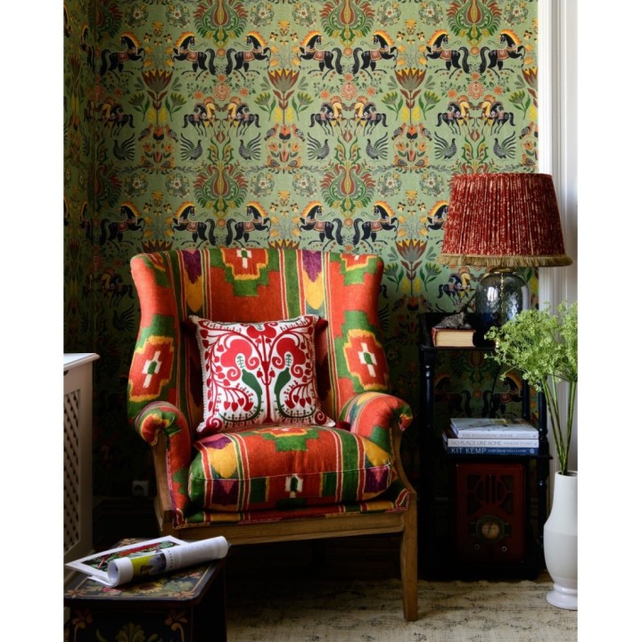 Papel pintado tapiz hindú con caballos gemelos - Gemini 128290