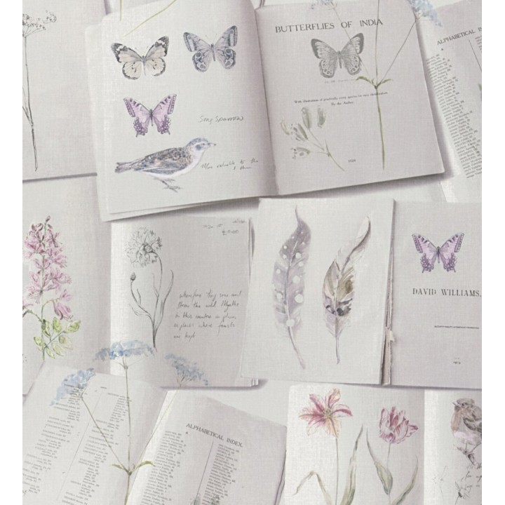 Papel pintado de libros de mariposas y pájaros - Sanday Butterflies 128293
