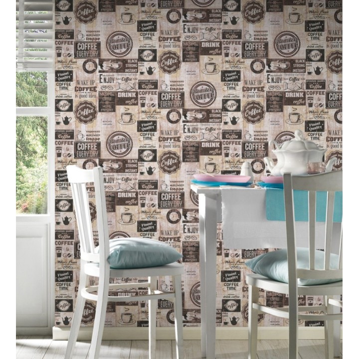 Papel pintado marcas y tipos de café de estilo vintage - Roasters Coffee 128295