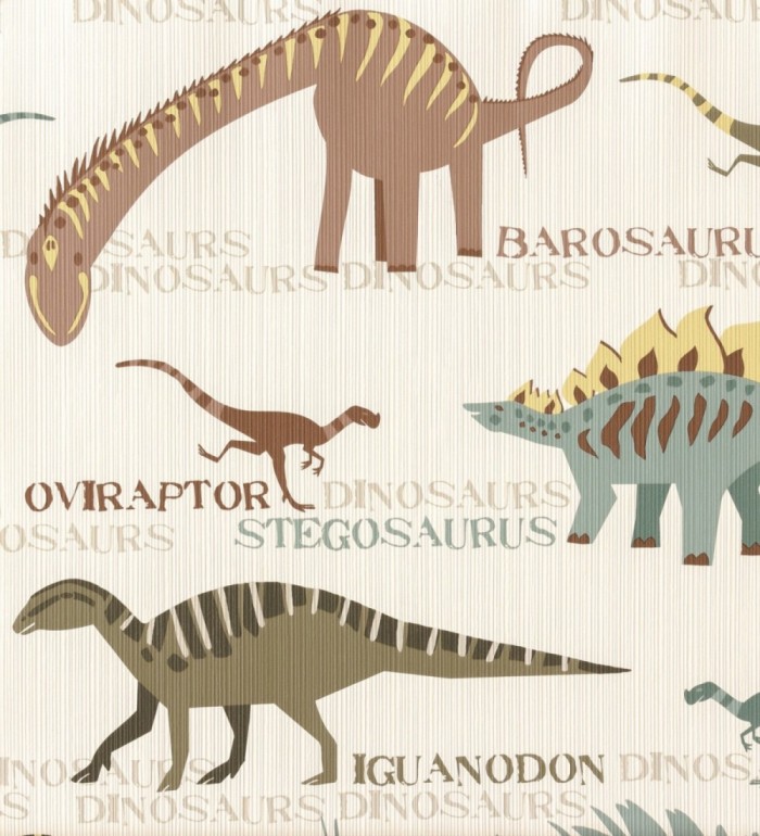 Papel pintado infantil de dinosaurios - Andrik Dinosaurs 128301