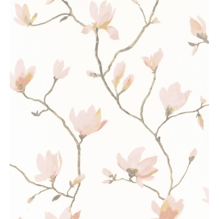 Papel pintado flores de jazmines rosa estilo nórdico - Jasmine Flowers 128311