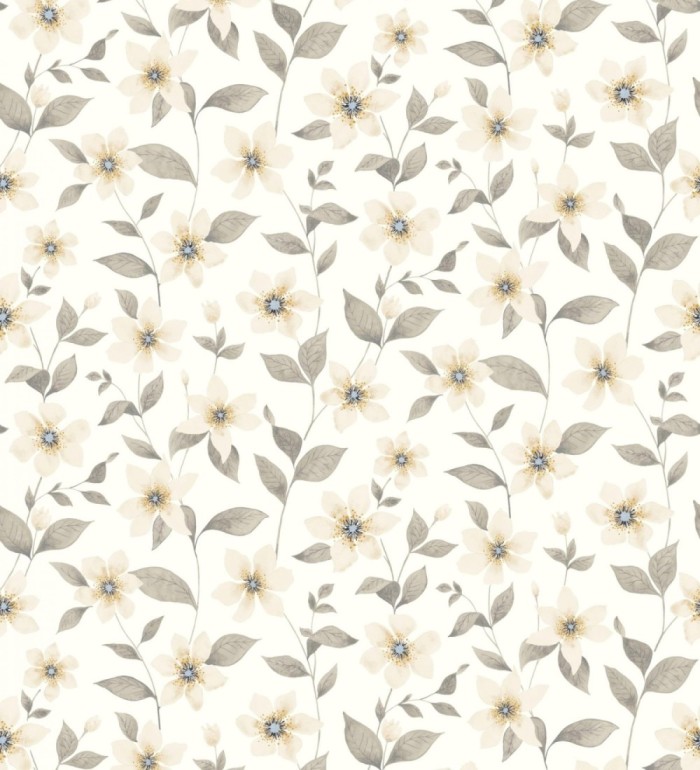 Papel pintado de flores pequeñas estilo Liberty Country - Alicia Flowers 128321