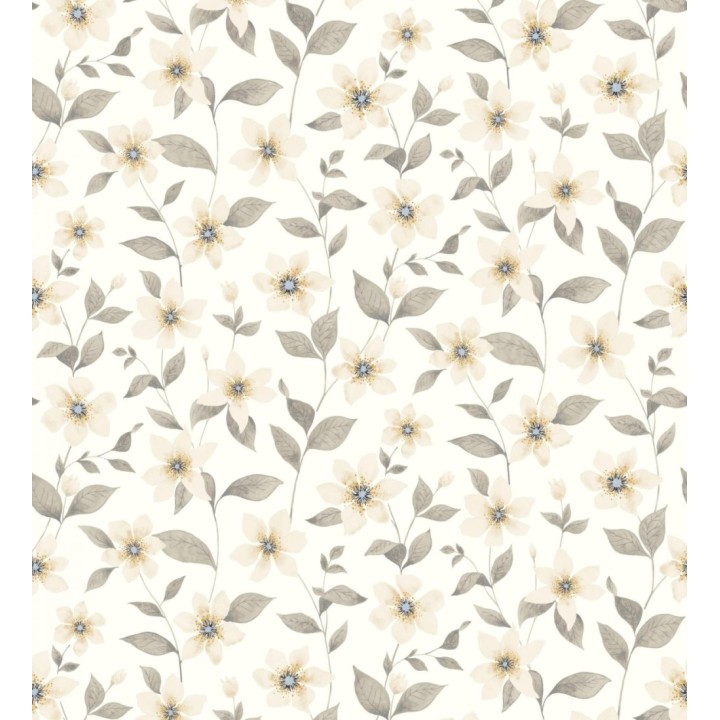 Papel pintado de flores pequeñas estilo Liberty Country - Alicia Flowers 128321
