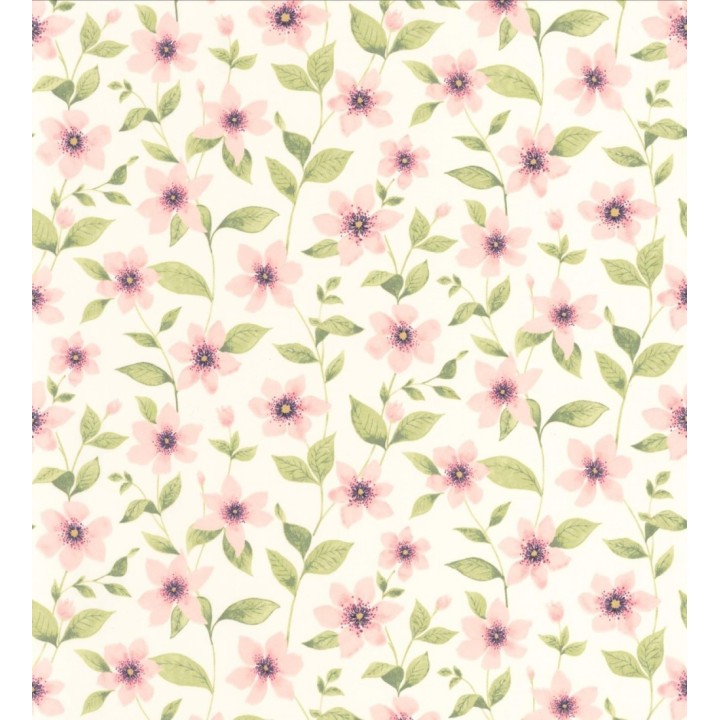 Papel pintado de flores pequeñas estilo Liberty Country - Alicia Flowers 128322