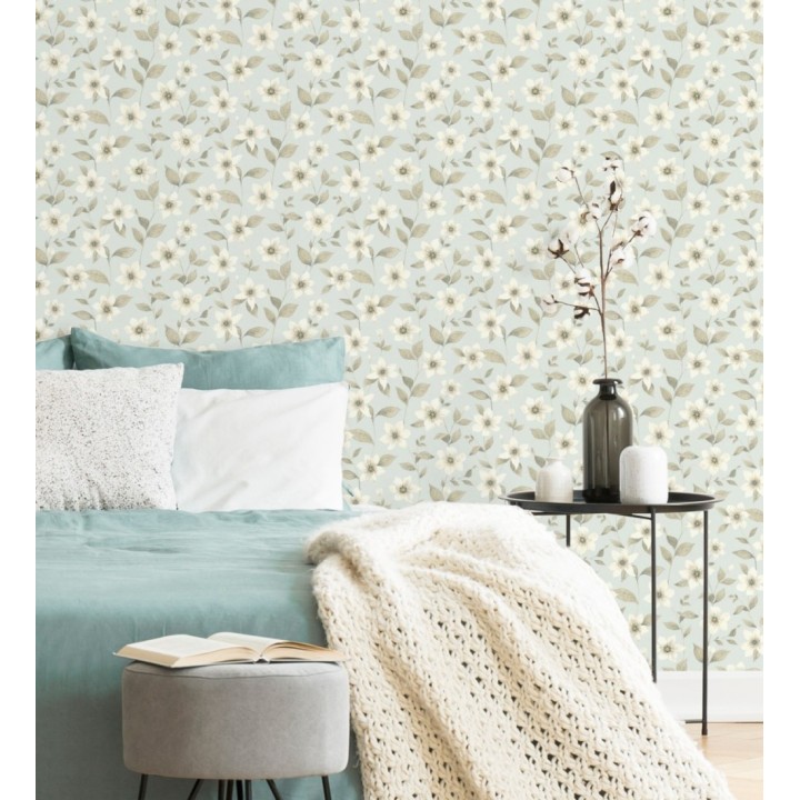 Papel pintado de flores pequeñas estilo Liberty Country - Alicia Flowers 128323