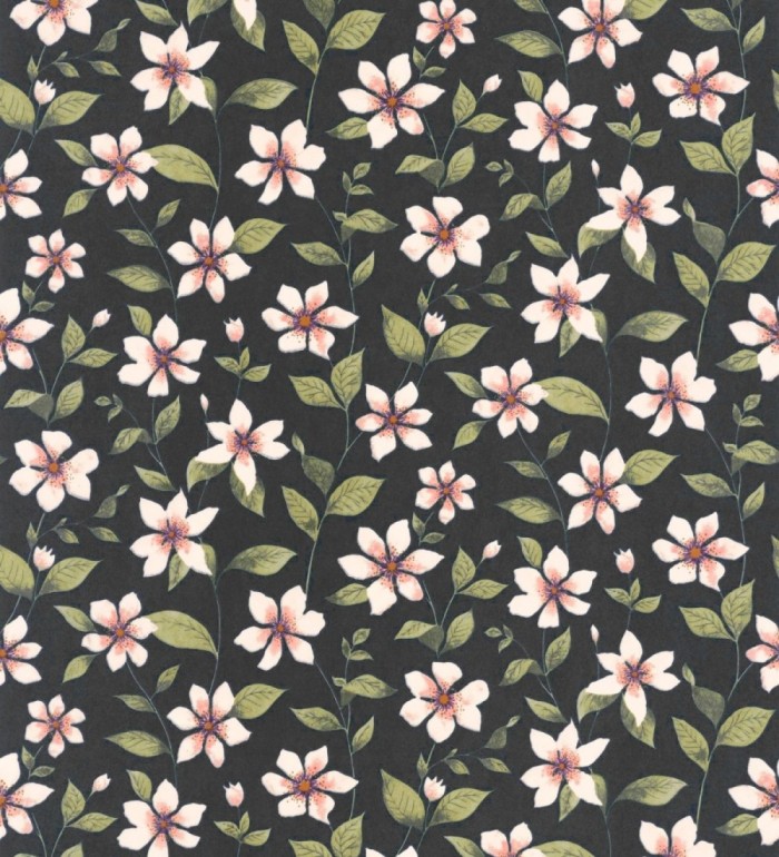 Papel pintado de flores pequeñas estilo Liberty Country - Alicia Flowers 128324