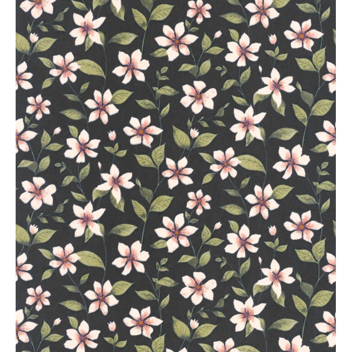 Papel pintado de flores pequeñas estilo Liberty Country - Alicia Flowers 128324
