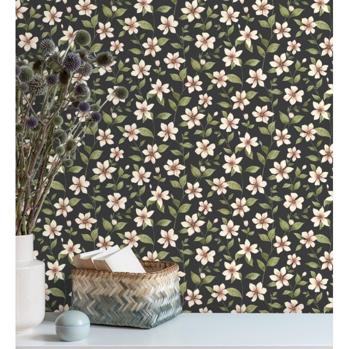 Papel pintado de flores pequeñas estilo Liberty Country - Alicia Flowers 128324