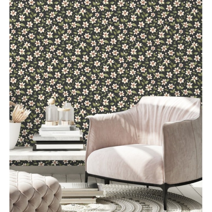 Papel pintado de flores pequeñas estilo Liberty Country - Alicia Flowers 128324