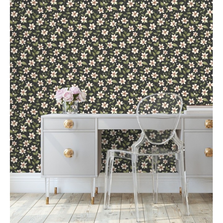 Papel pintado de flores pequeñas estilo Liberty Country - Alicia Flowers 128324