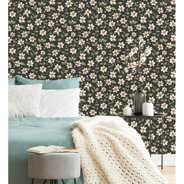 Papel pintado de flores pequeñas estilo Liberty Country - Alicia Flowers 128324