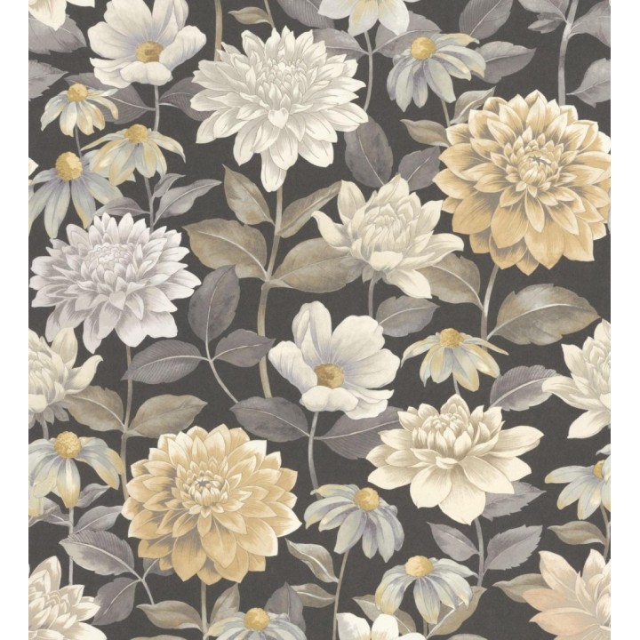 Papel pintado flores de margaritas y dalias  - Idania Flowers 128331
