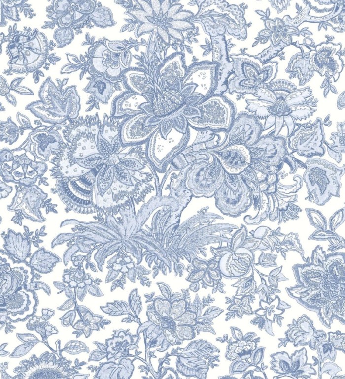Papel pintado flores cretonas estilo hindú - Charmaine 128352