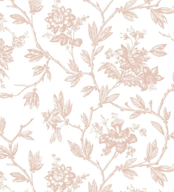 Papel pintado de flores estilo neobarroco - Geraldine 128357